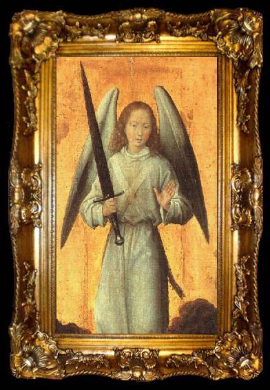 framed  Hans Memling The Archangel Michael, ta009-2